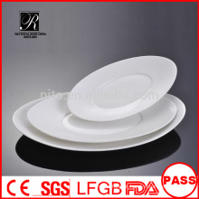 Fabricante porcelana / cerâmica banquete placa de carne placa oval